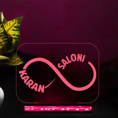 Personalized Name Led Lamp with 16 Color Changing Light & Remote Control | Customized Infinity Lamp | Best Gift for Wife